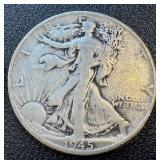 Walking Liberty Quarters - 1944-D, 1945-S, 1946-D, 1947-D (Lot of 4)