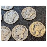 Mercury Dimes - 26 Coins Circulated (1916-1945)