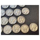 Mercury Dimes - 26 Coins Circulated (1916-1945)
