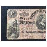 Confederate States of America $100 Banknote - Richmond, Feb 17, 1864
