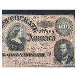 Confederate States of America $100 Banknote - Richmond, Feb 17, 1864