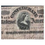 Confederate States of America $100 Banknote - Richmond, Feb 17, 1864