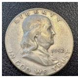 Ben Franklin Half Dollars 1952 (Lot of 3) - Philadelphia, Denver & San Francisco