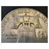 Ben Franklin Half Dollars 1952 (Lot of 3) - Philadelphia, Denver & San Francisco