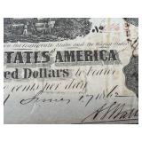 Confederate States of America $100 Note Richmond 1864 & 50 Cents Note Richmond 1864 (Lot of 2)