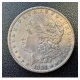 Morgan Silver Dollar 1891-S