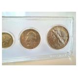 US Coin Set in Whitman Binder - 5 Coins incl. 1944 Lincoln Cent & Walking Liberty Half