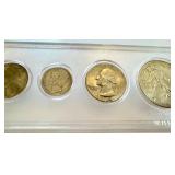 US Coin Set in Whitman Binder - 5 Coins incl. 1944 Lincoln Cent & Walking Liberty Half