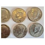 7 Eisenhower Dollars 1971-1978, Denver Mint (D) - US Coin Set with Millennium Dollars Case