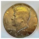 7 Eisenhower Dollars 1971-1978, Denver Mint (D) - US Coin Set with Millennium Dollars Case