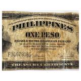 Victory Series 1 Peso Philippines Banknote - Serial F30679086