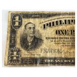 Victory Series 1 Peso Philippines Banknote - Serial F30679086