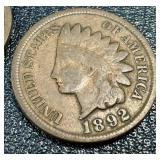 Indian Head Cent - 21 Coins - Circulated - Various Dates