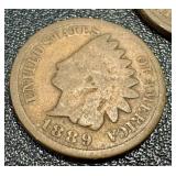 Indian Head Cent - 21 Coins - Circulated - Various Dates