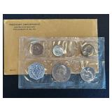 1962 Philadelphia Mint Set (5 Coins): Lincoln Cent, Nickel, Dime, Quarter, Half Dollar