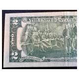 Jefferson Two-Dollar Bills - 1976 Series, Declaration of Independence Back (Pair)