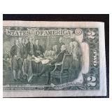 Jefferson Two-Dollar Bills - 1976 Series, Declaration of Independence Back (Pair)