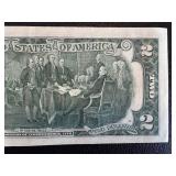 Jefferson Two-Dollar Bills - 1976 Series, Declaration of Independence Back (Pair)