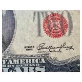 1953 Jefferson $2 Federal Reserve Note - Light Creases