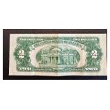 1953 Jefferson $2 Federal Reserve Note - Light Creases