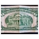 1953 Jefferson $2 Federal Reserve Note - Light Creases