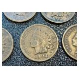 Indian Head Cent Coins - 24-Piece Lot (Lot of 24) - Mixed Dates, Circulated