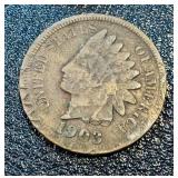 Indian Head Cent Coins - 24-Piece Lot (Lot of 24) - Mixed Dates, Circulated