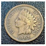 Indian Head Cent Coins - 24-Piece Lot (Lot of 24) - Mixed Dates, Circulated