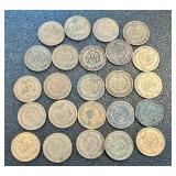 Indian Head Cent Coins - 24-Piece Lot (Lot of 24) - Mixed Dates, Circulated