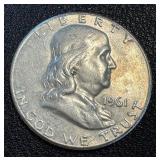 Franklin Half Dollar - Trio 1959-1961 (3 Coins)