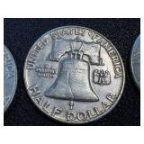 Franklin Half Dollar - Trio 1959-1961 (3 Coins)
