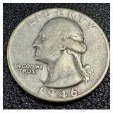 Washington Quarters 1934-1950 Set of 17 - Circulated, Sequential Dates