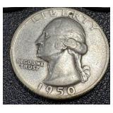 Washington Quarters 1934-1950 Set of 17 - Circulated, Sequential Dates