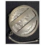1882 Morgan Silver Dollar Pendant Keychain