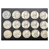Washington Quarters - 1950-1964 Set of 15