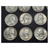 Washington Quarters 1950-1964 - 15 Coins Circulated