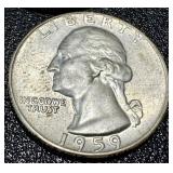 Washington Quarters 1950-1964 - 15 Coins Circulated