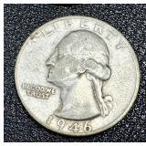 Washington Quarters - 15 Coins, 1941-1949 (No 1944; 1945 duplicates)