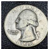 Washington Quarters - 15 Coins, 1941-1949 (No 1944; 1945 duplicates)