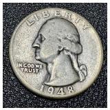 Washington Quarters - 15 Coins, 1941-1949 (No 1944; 1945 duplicates)