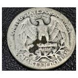 1934 Washington Quarters - 4 Coins