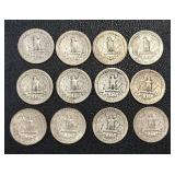 Jefferson Nickels 1937-1954 (Lot of 12)