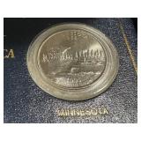 2005 State Quarter Collection Denver Mint - 5 Coins in Box (KS MN WV CA OR)