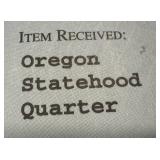 2005 State Quarter Collection Denver Mint - 5 Coins in Box (KS MN WV CA OR)