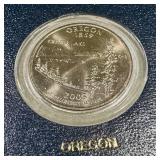 2005 U.S. State Quarters Proof Set - MN KS WV CA OR - Lewis & Clark Nickel - Extra MN OR