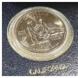 2005 U.S. State Quarters Proof Set - MN KS WV CA OR - Lewis & Clark Nickel - Extra MN OR