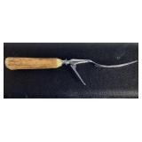 Vintage Stag Horn Handle Carving Set Crafted in Sheffield England by Gimbels
