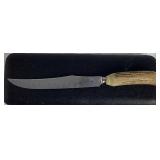 Vintage Stag Horn Handle Carving Set Crafted in Sheffield England by Gimbels