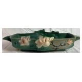 Roseville Pottery Green Magnolia Line Centerpiece Console Bowl