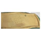 Roseville Pottery Green Magnolia Line Centerpiece Console Bowl